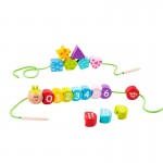 Medinės edukacinės veriamos kaladėlės vaikams | Vikšras | Tooky TY875